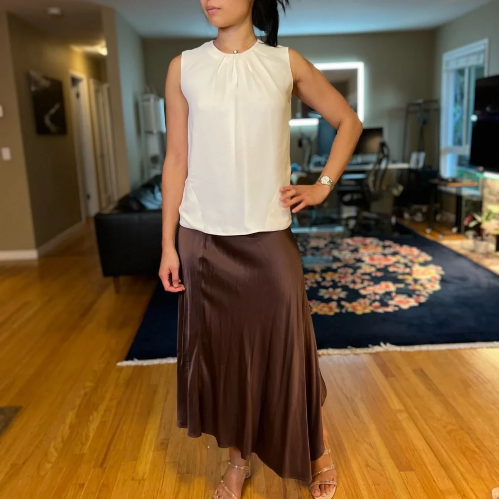 Genuine Giorgio Armani runway couture 100% silk reversible white top - Picture 4 of 15